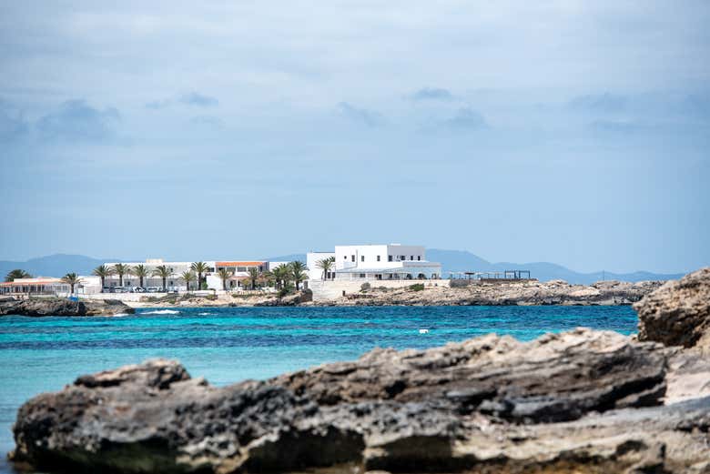 Paysage d'Es Pujols, à l'est de Formentera