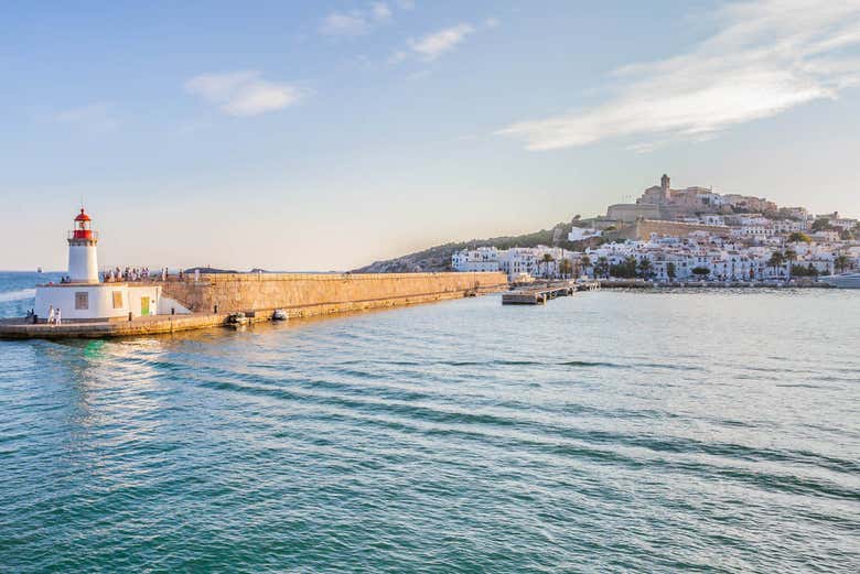 Vue panoramique de la capitale d'Ibiza