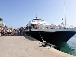 Un bateau dans Formentera