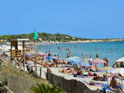 Heure de pointe à la plage
